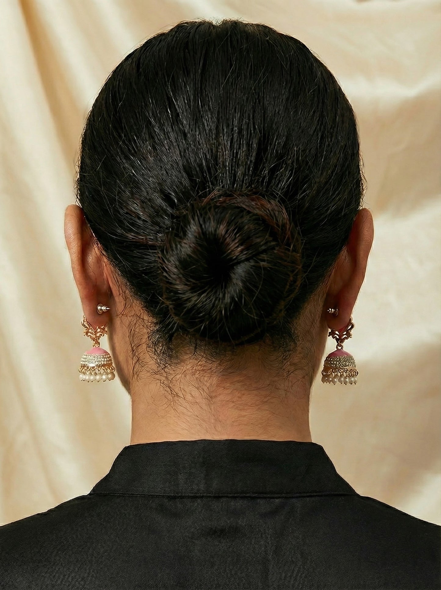 Pretty & Pure™ Rose Royale Pearl Jhumkas